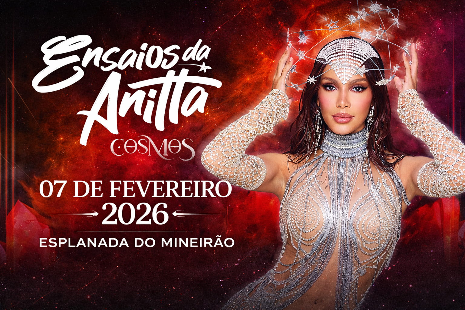 Ensaios da Anitta 2026 "Cosmo"